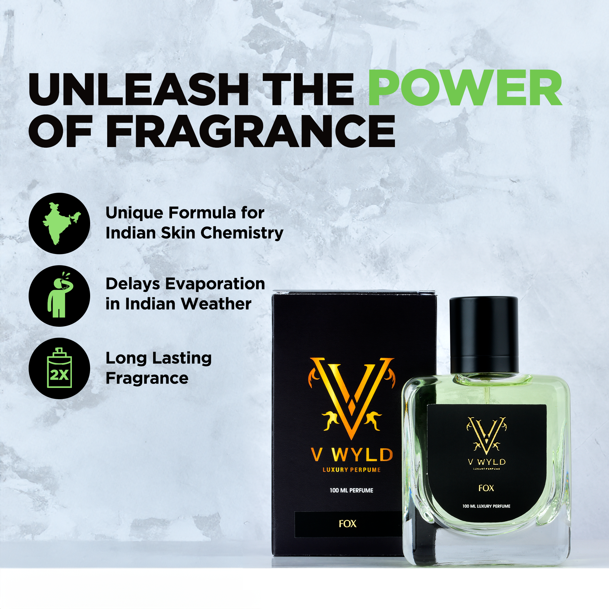 Perfume with Top Notes long-lasting fragrance || V WYLD Fox